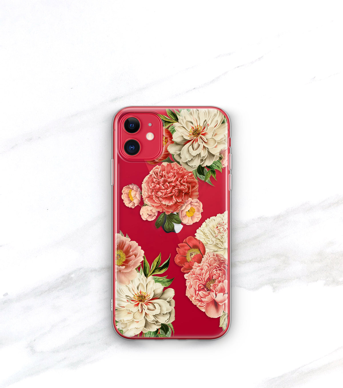 Peony Bunch Clear Case | iPhone