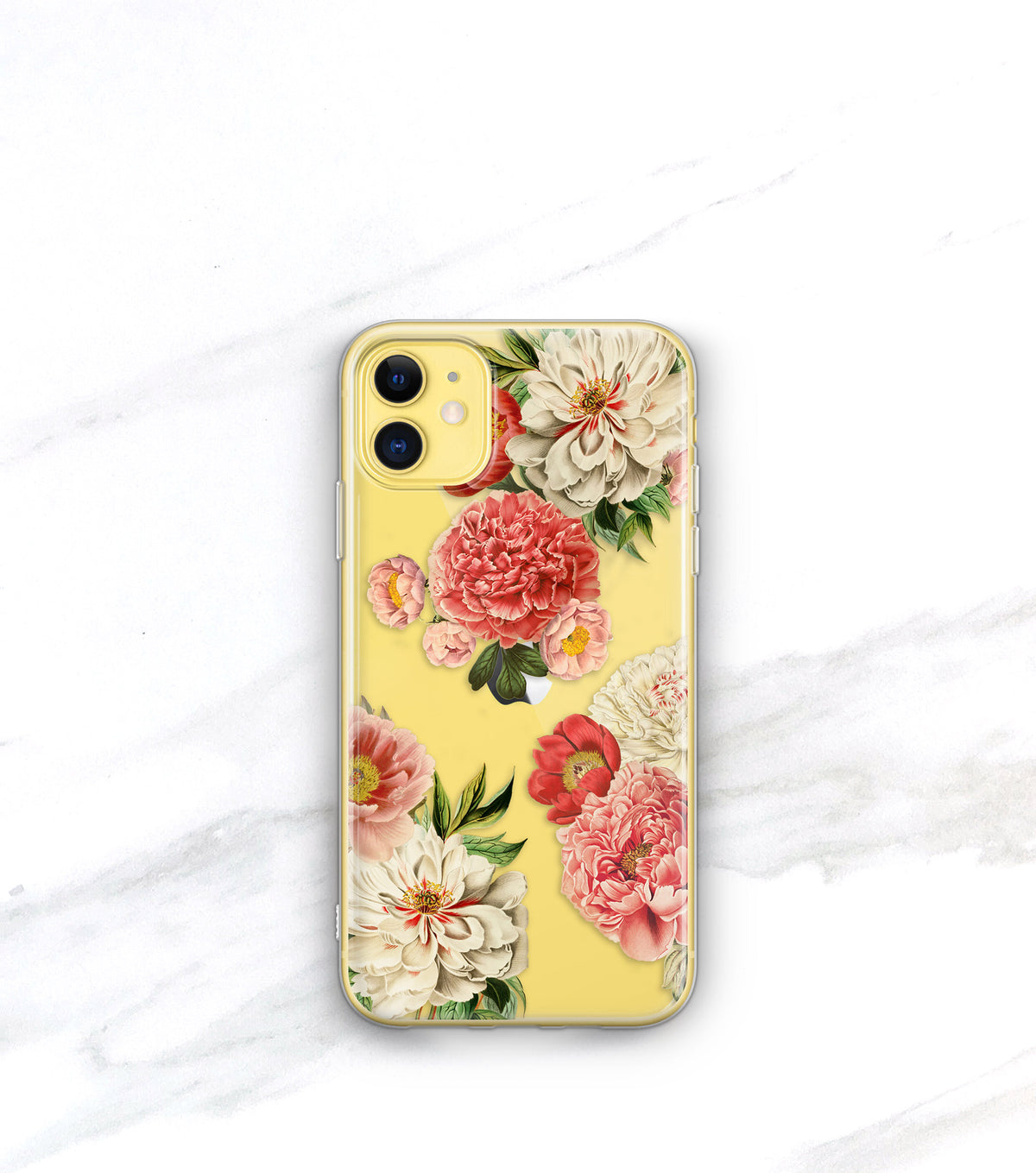 Peony Bunch Clear Case | iPhone