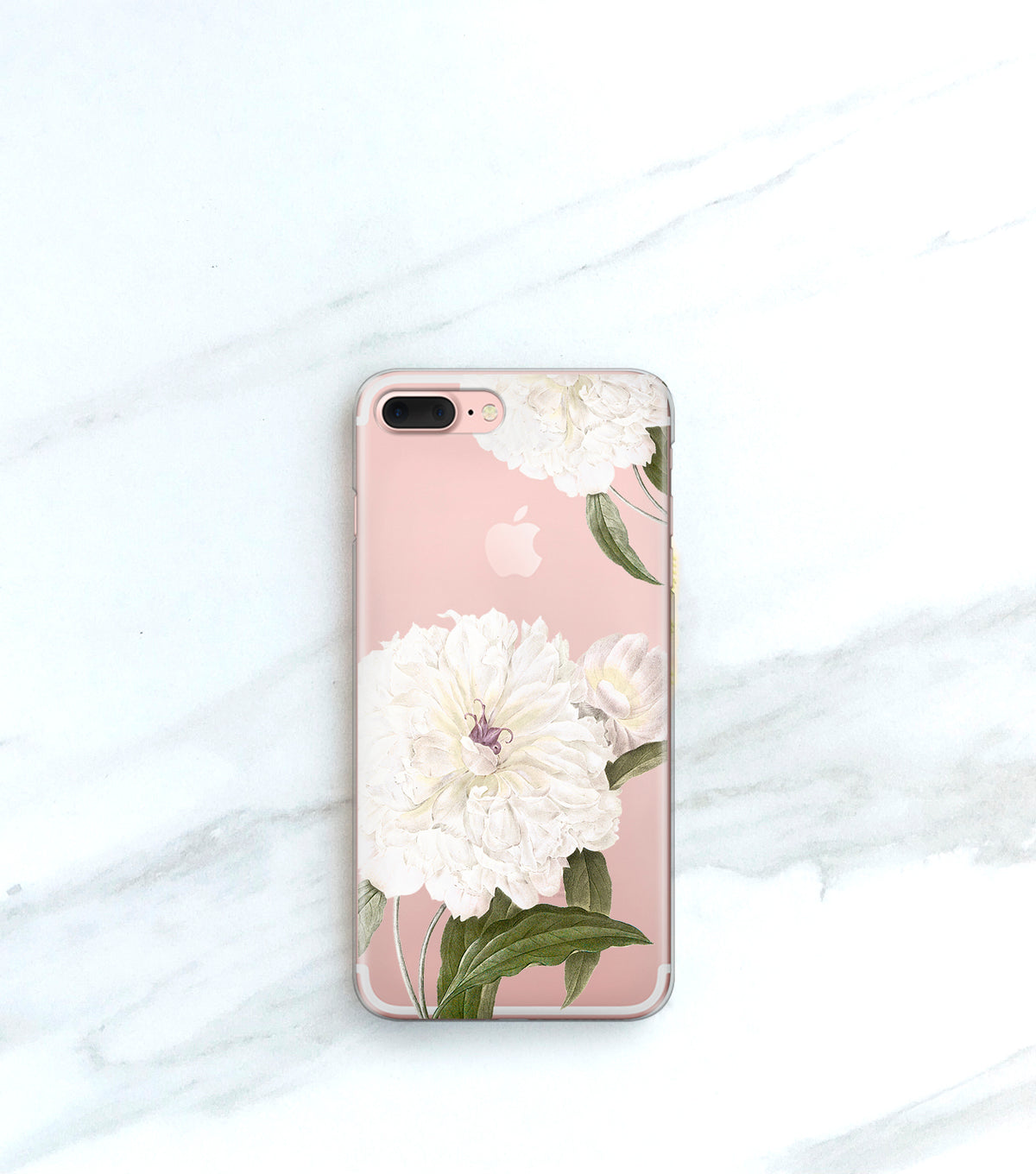 White Peony iPhone 7 Plus case