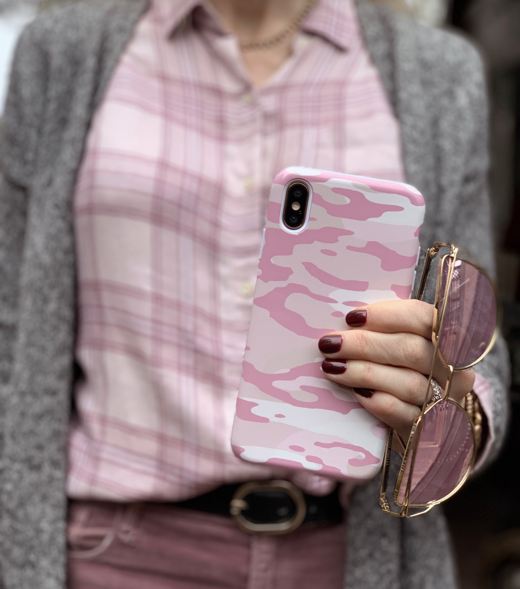 Pink Camo iPhone case