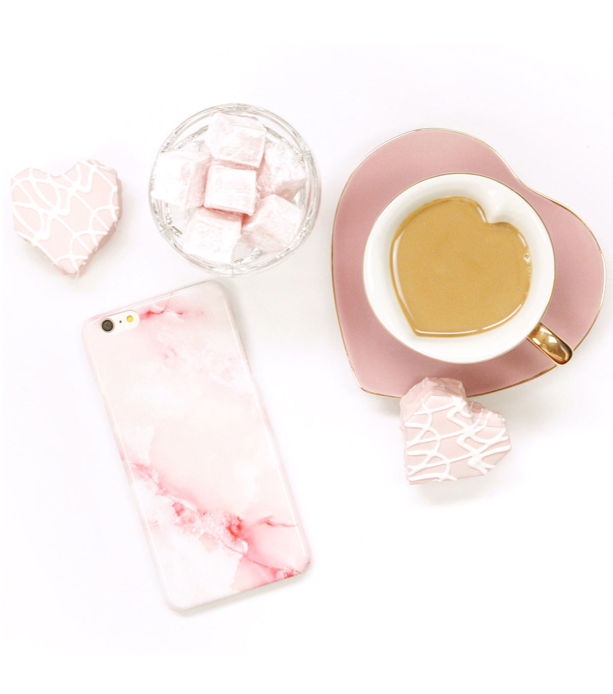 pretty pink marble case for iphone