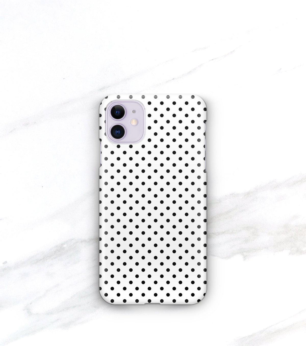 classic black and white polka dot pattern case for iphone 11