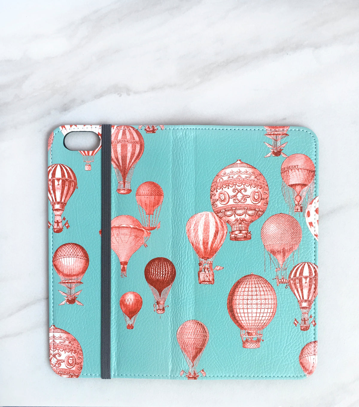Hot Air Balloons wallet case for iPhone full view