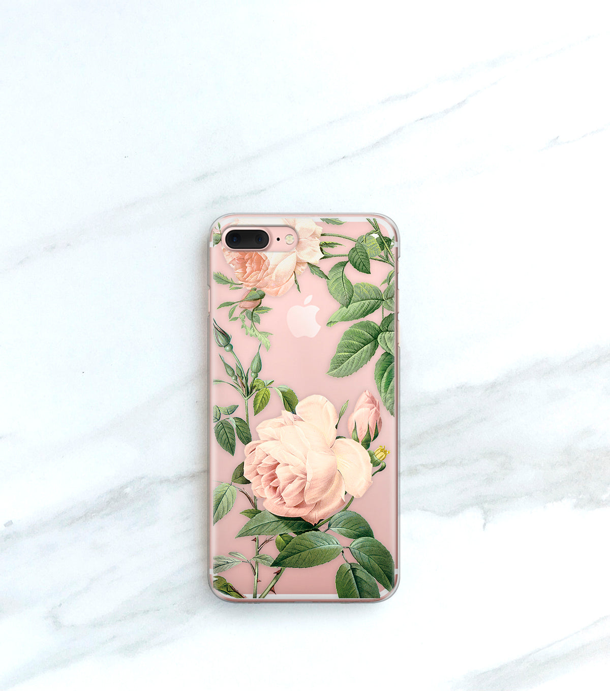 Blush Rose hybrid clear case
