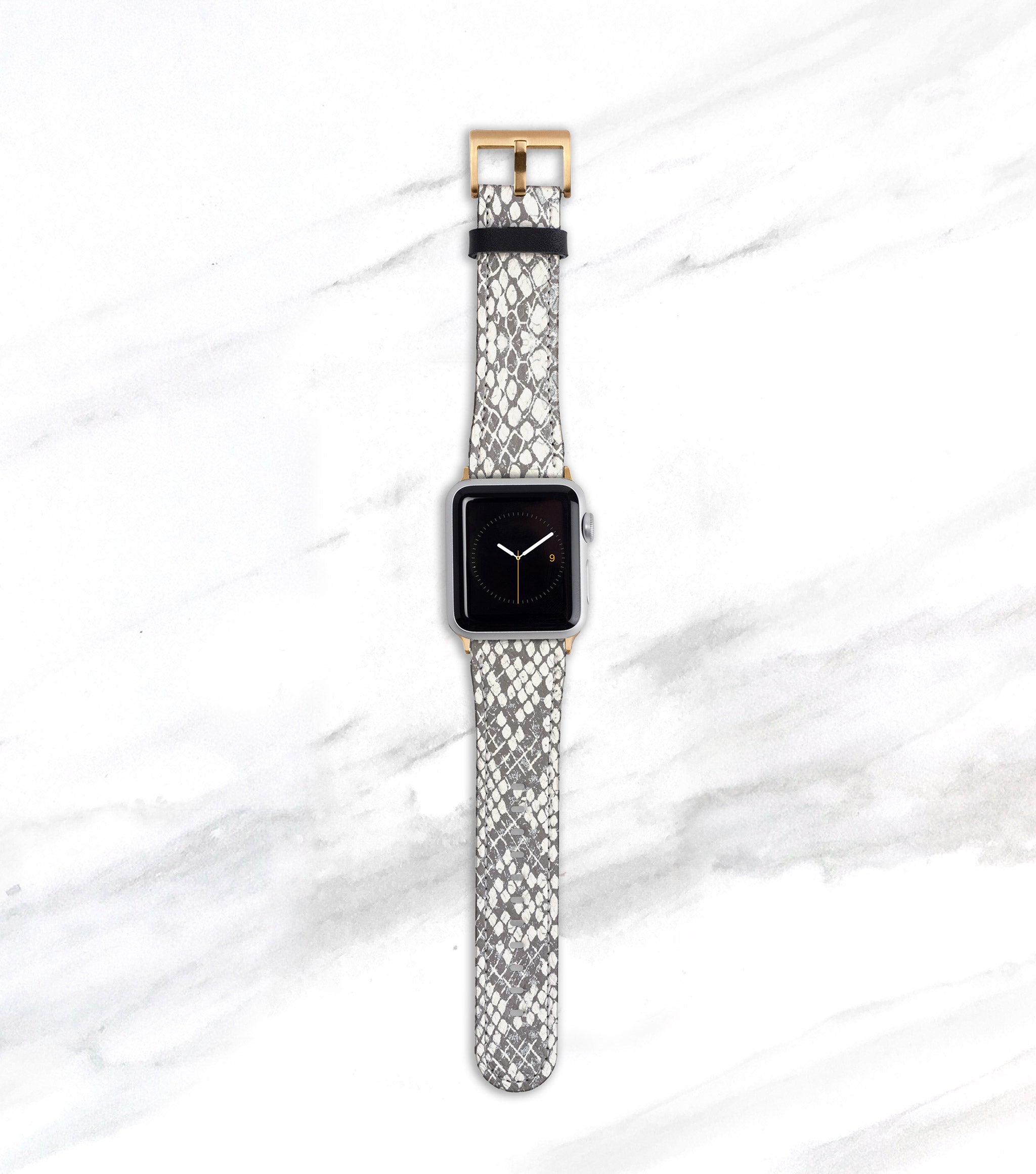 GOLDENERRE | Metallic Snakeskin Printed Band for The Apple Watch