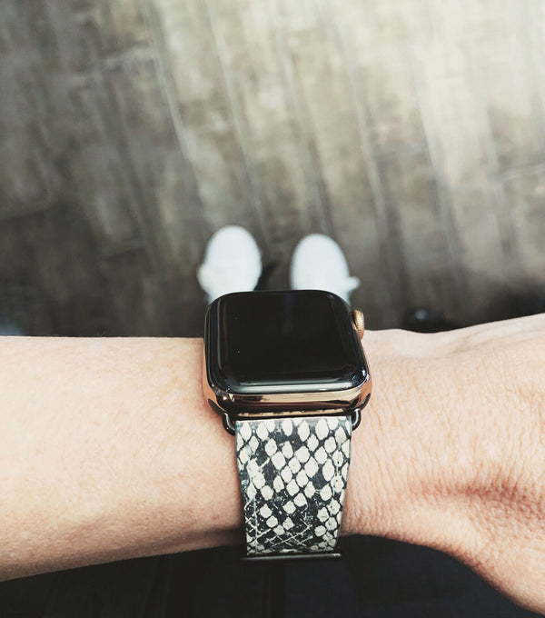 Grey Snake Apple Watch Band