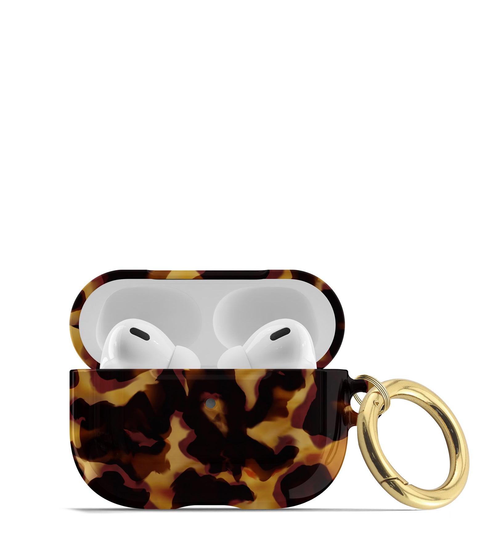 tortoise print airpods case