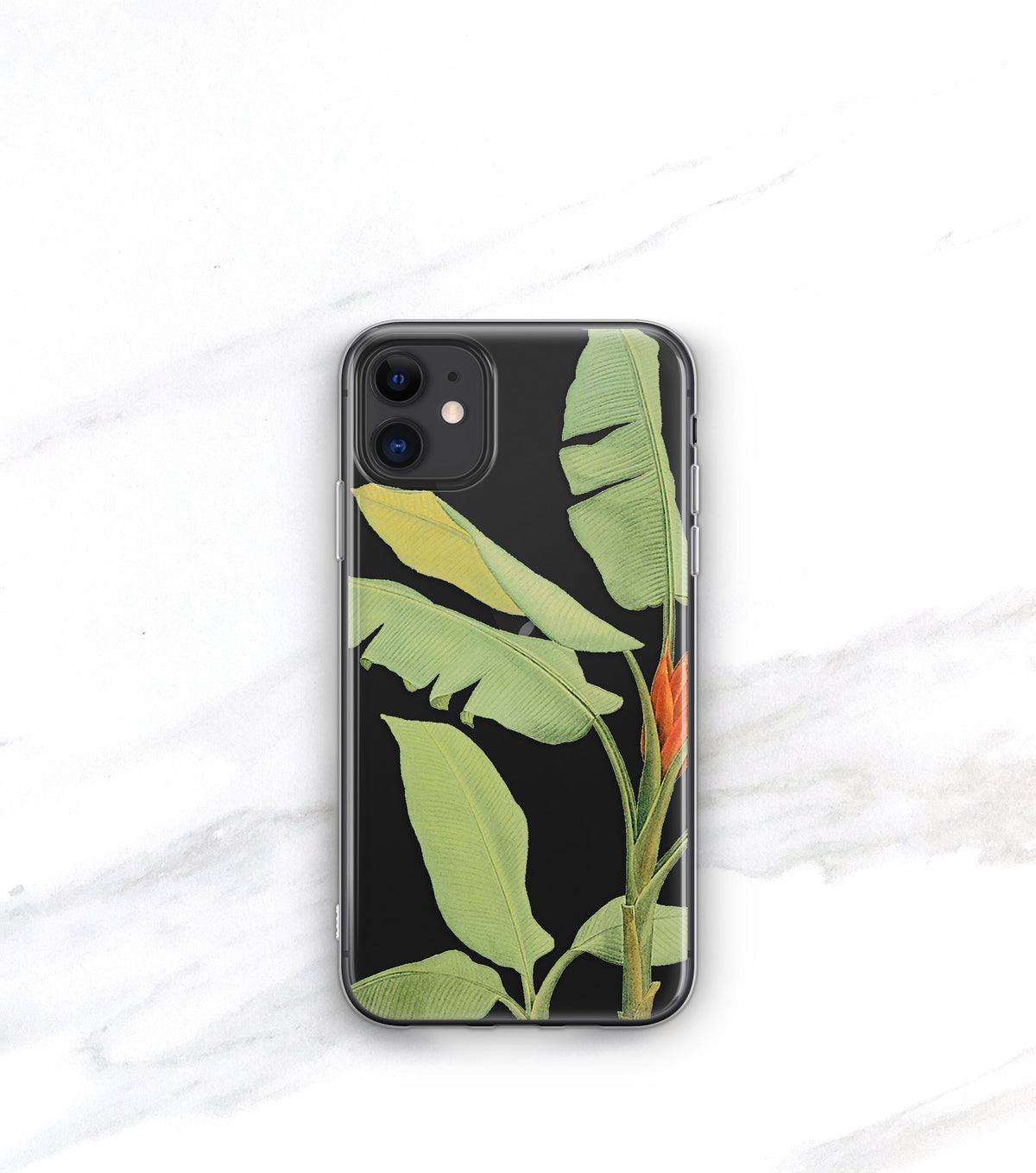Tropical Leaf Clear Case | iPhone
