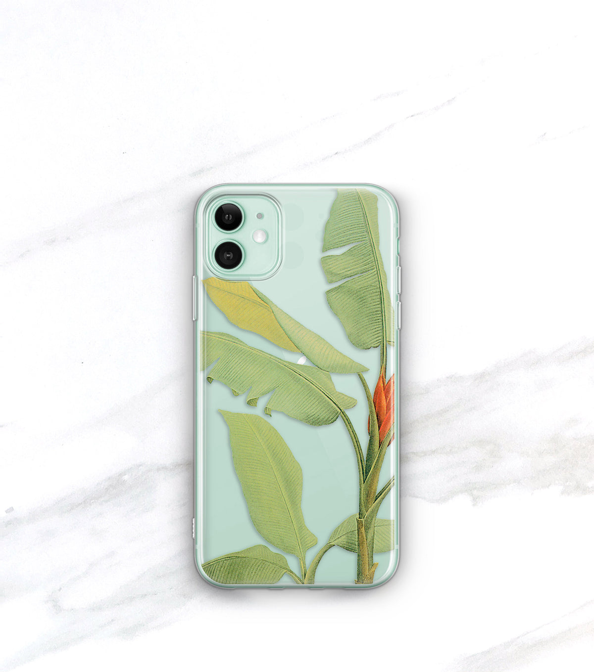 Tropical Leaf Clear Case | iPhone