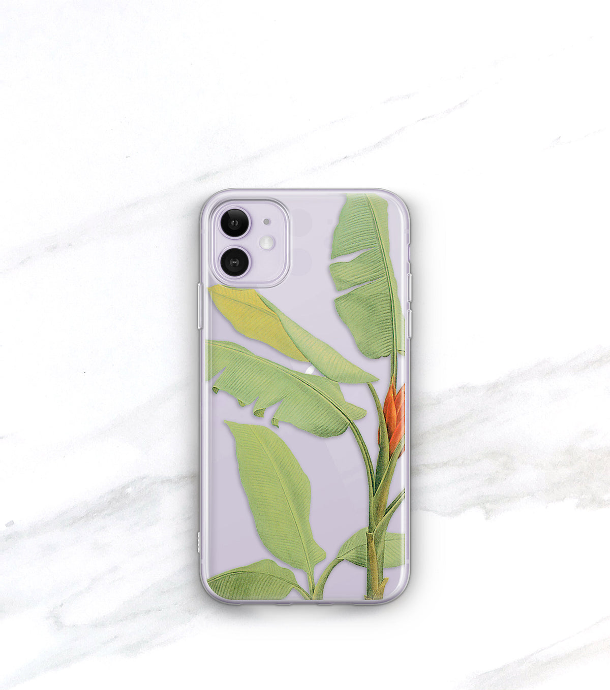 Tropical Leaf Clear Case | iPhone