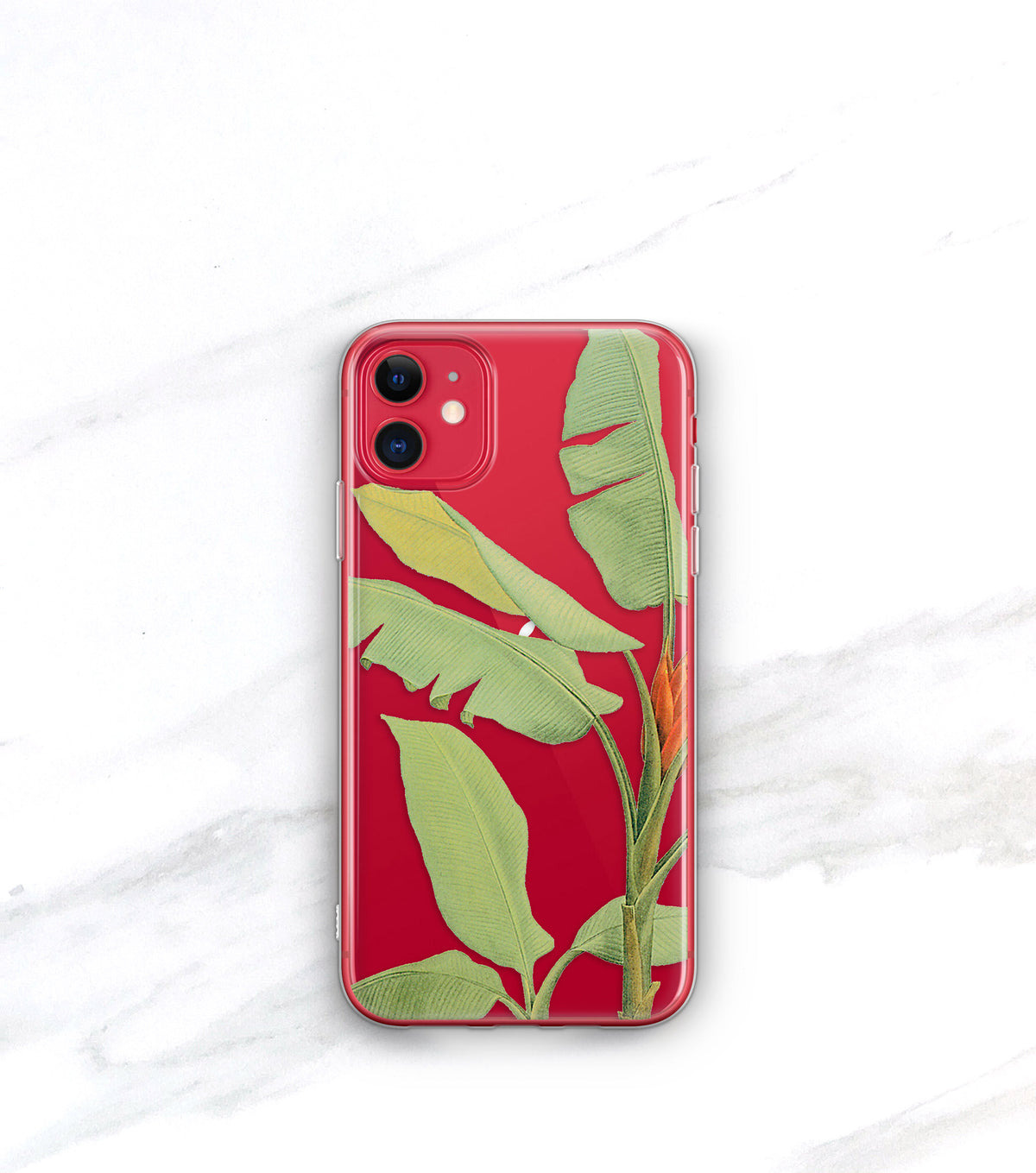 Tropical Leaf Clear Case | iPhone
