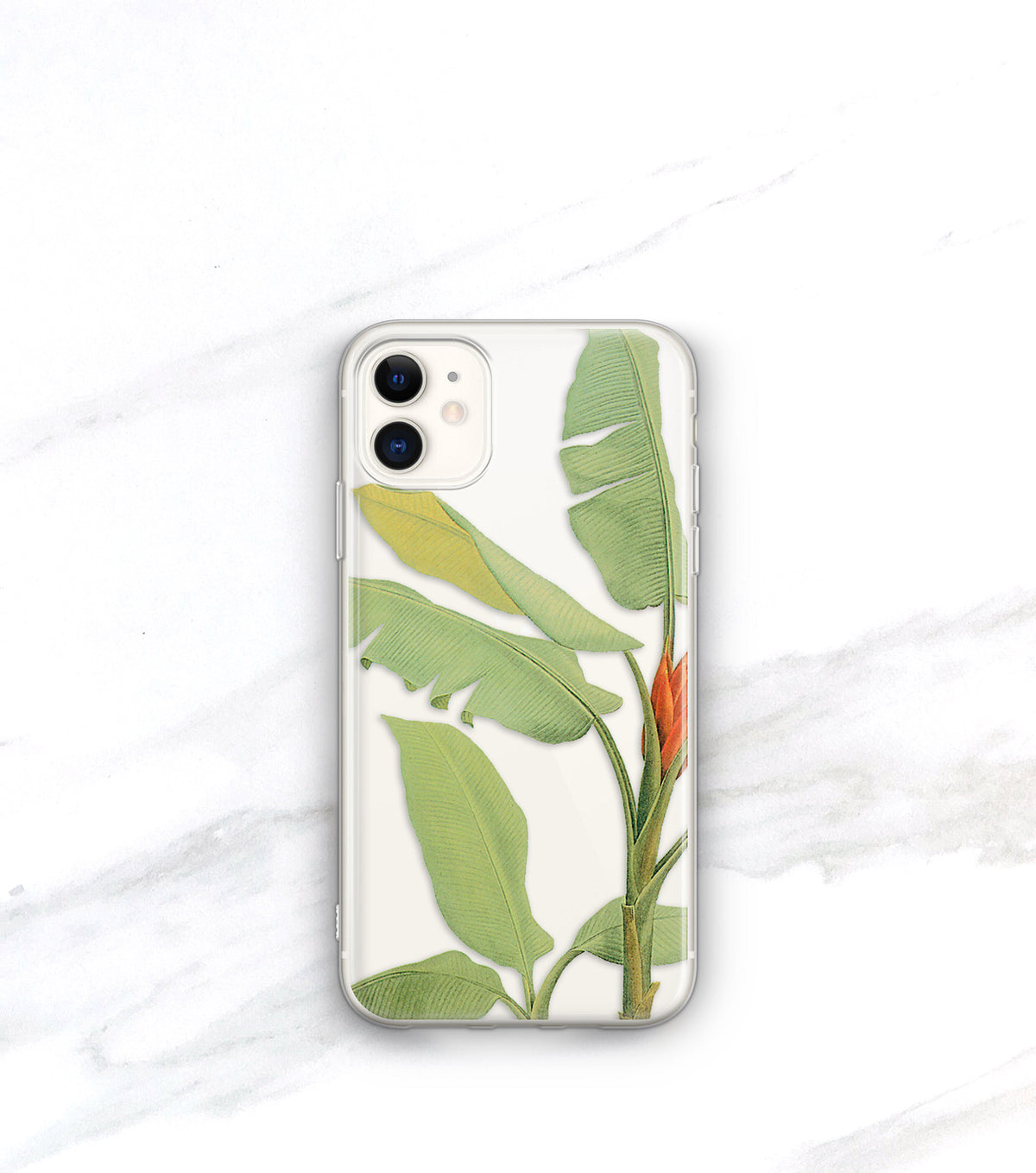 Tropical Leaf Clear Case | iPhone