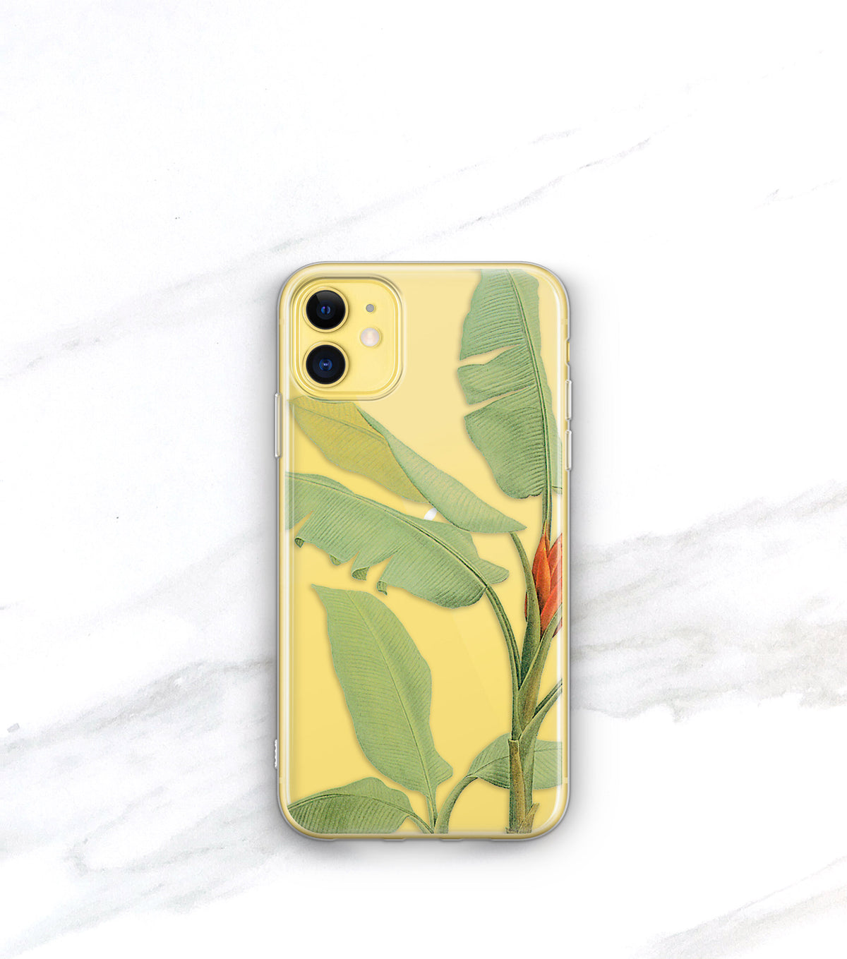 Tropical Leaf Clear Case | iPhone