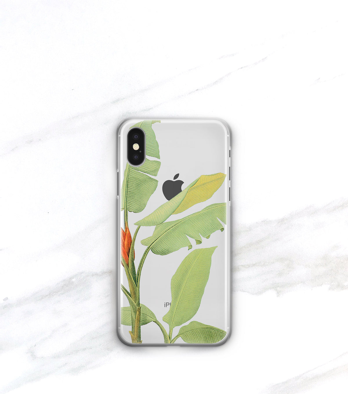 Tropical Leaf Clear Case | iPhone