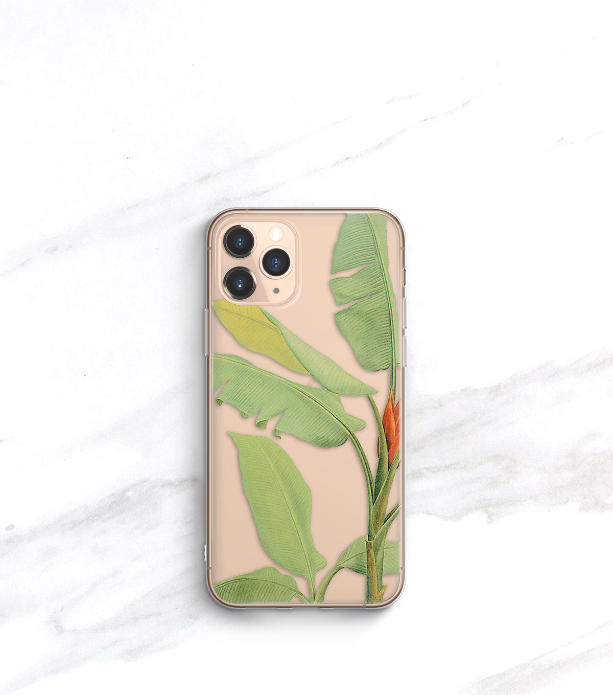 Tropical Leaf Clear Case | iPhone