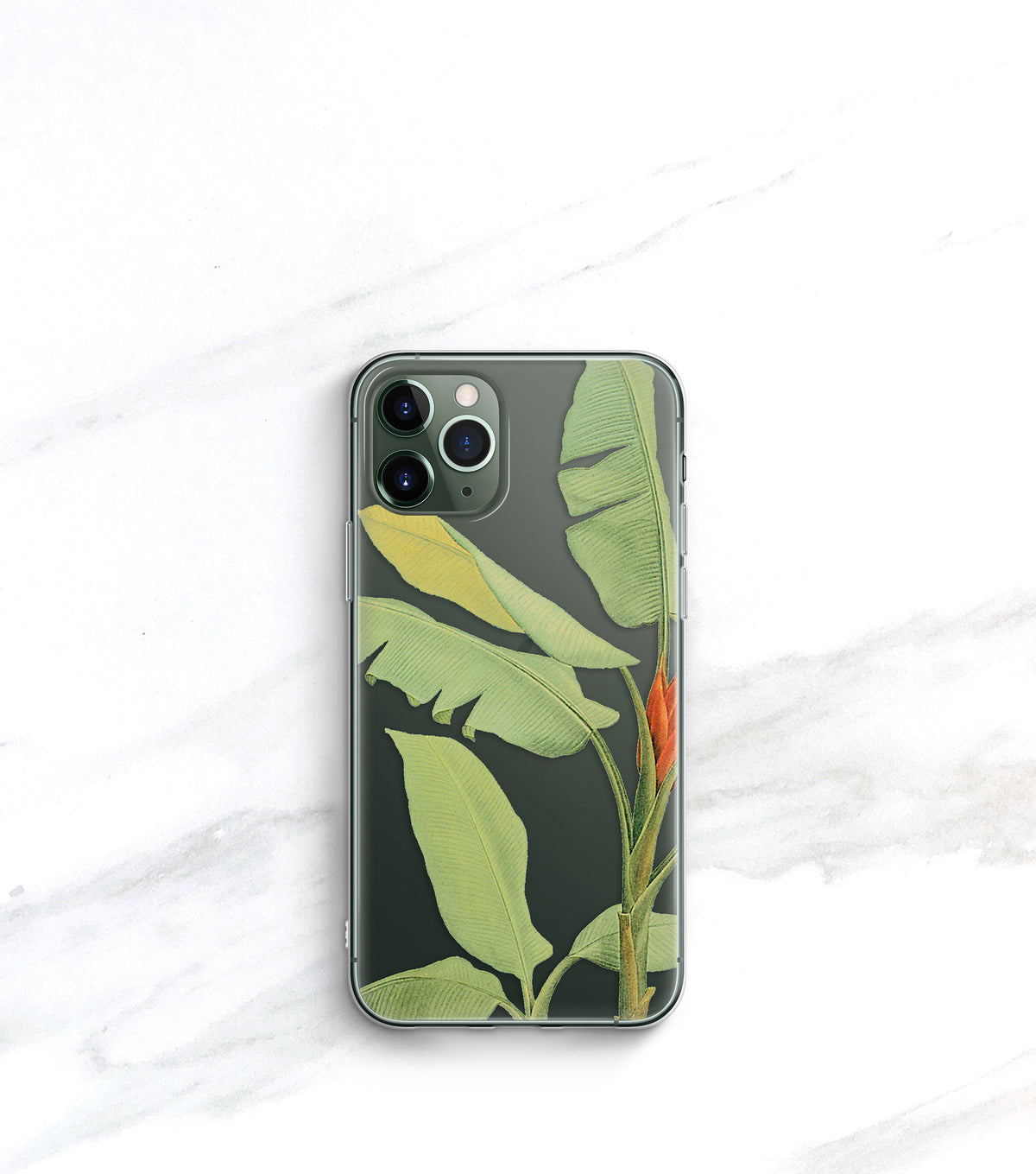 Tropical Leaf Clear Case | iPhone