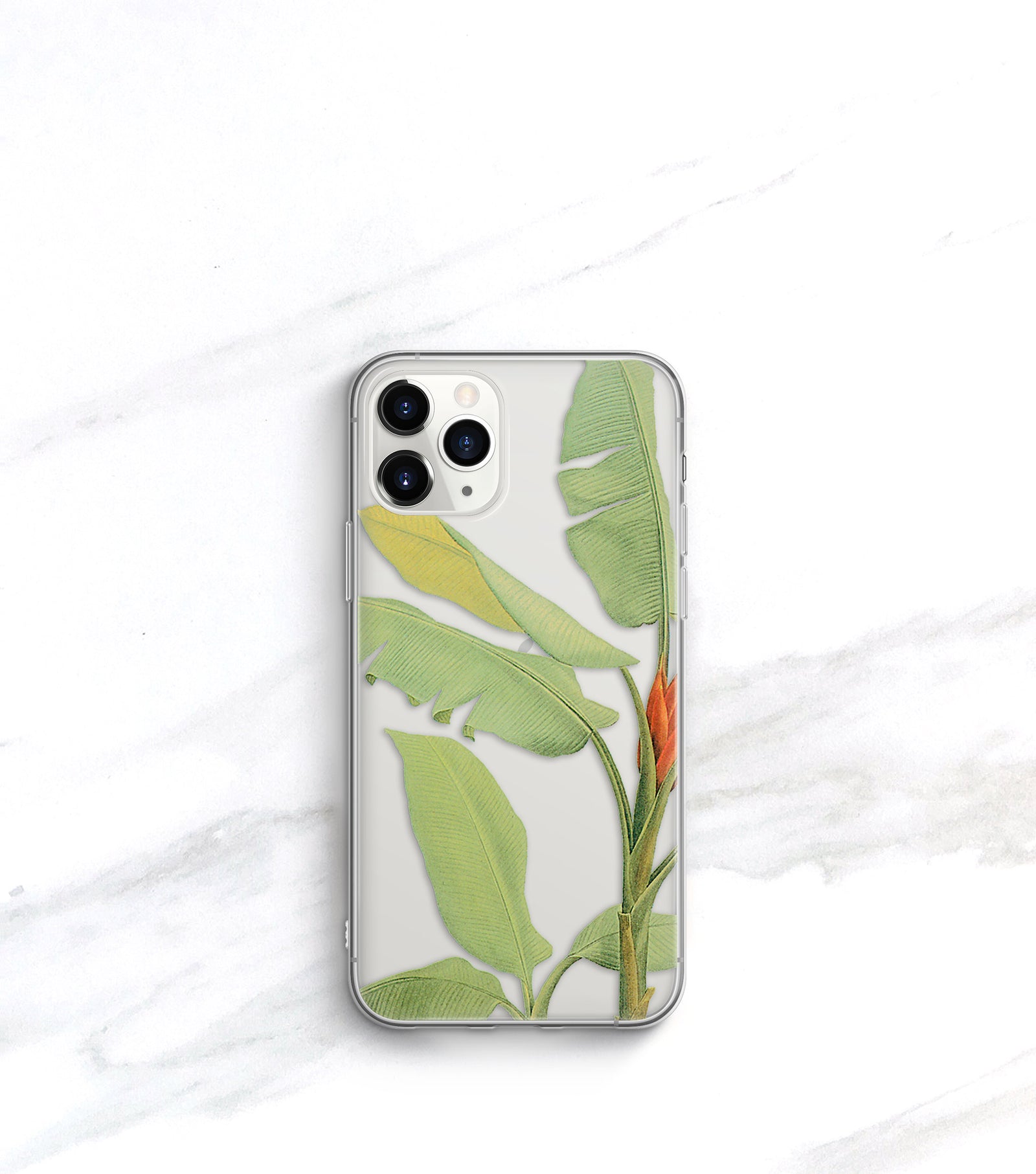 Tropical Leaf Clear Case | iPhone