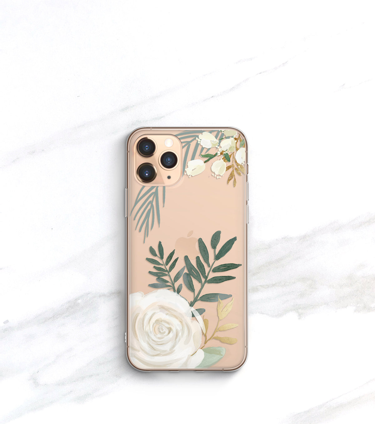 Watercolor Rose Clear Case | iPhone