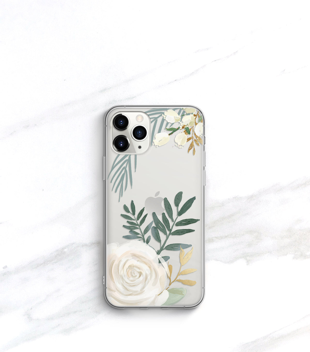 Watercolor Rose Clear Case | iPhone