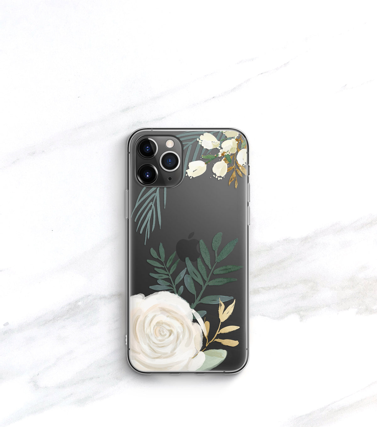 Watercolor Rose Clear Case | iPhone