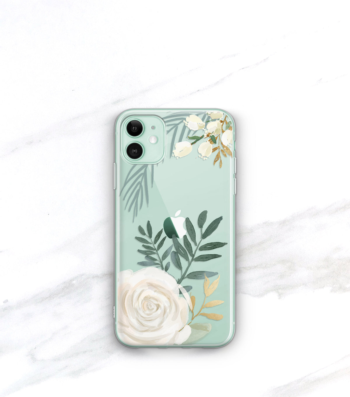 Watercolor Rose Clear Case | iPhone