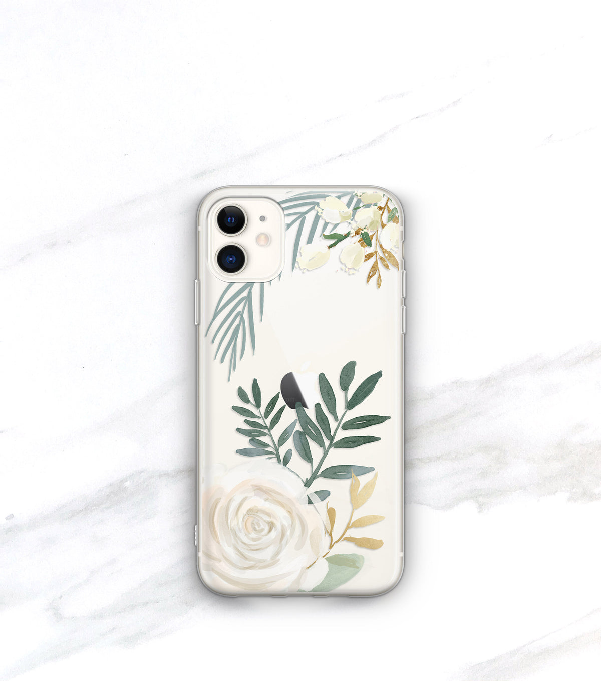 Watercolor Rose Clear Case | iPhone