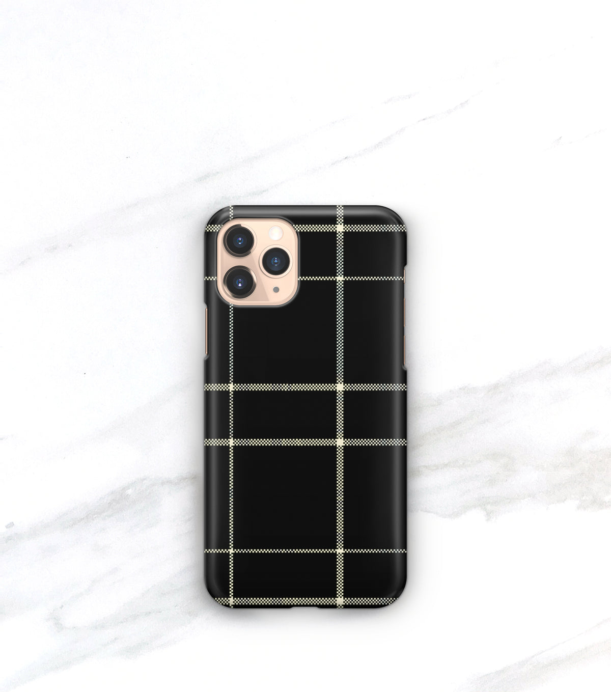 windowpane plaid matte iphone 11 pro max case