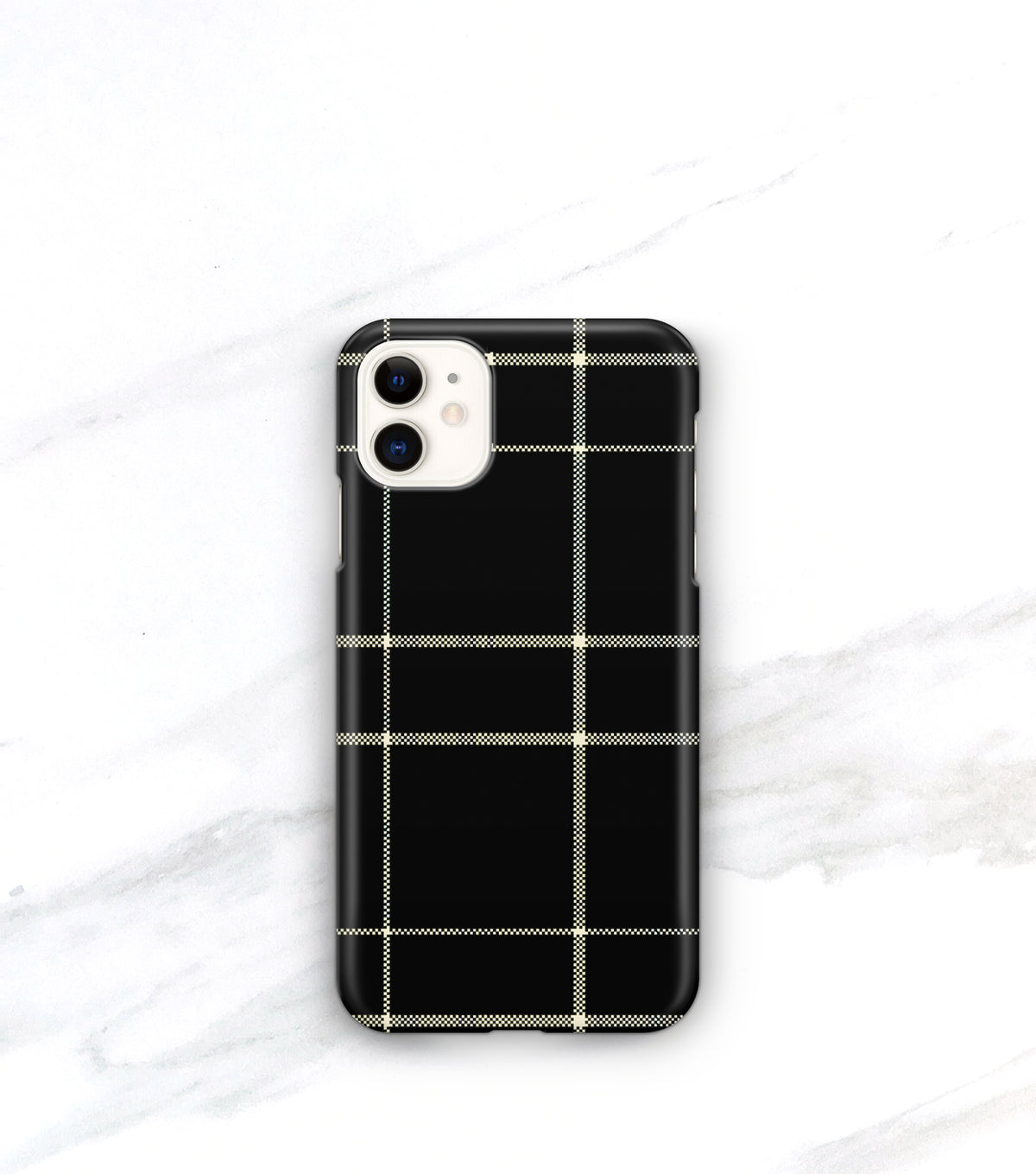 windowpane plaid iPhone 11 case matte finish