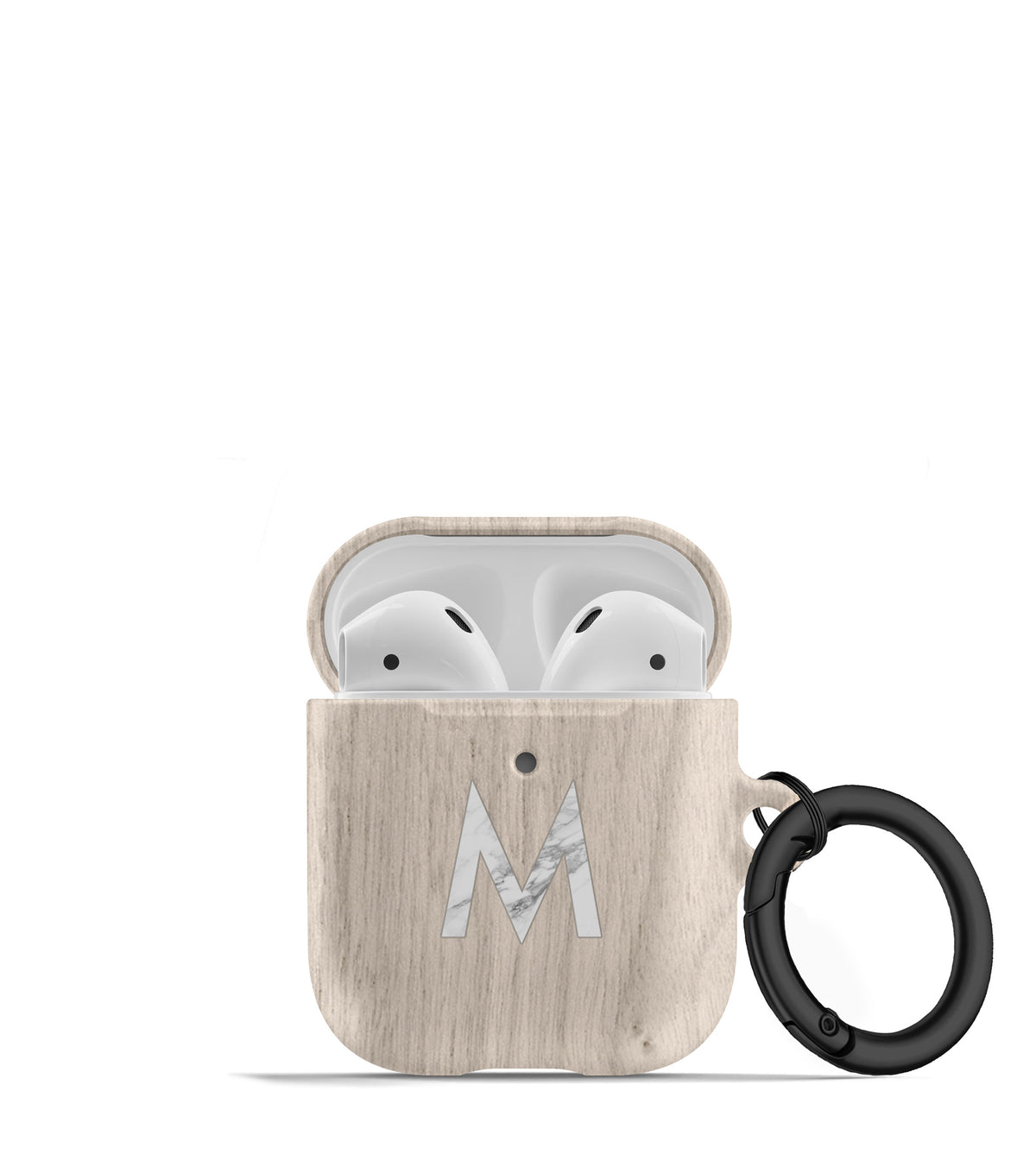 White Oak Print AirPod Case